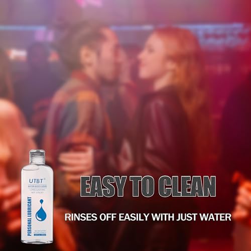 UTBT Water Based Lube Personal Lubricants,Sex Lube Toy Friendly Natural Feeling Lube for Women Men and Couples Non-Staining 6.8 Fl Oz