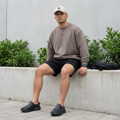 CUSHIONAIRE Fuel EVA Recovery Shoes for Men, Lightweight Slip On Waterproof Sneaker Clogs with Cushioned Footbed and Ventilated Design