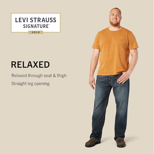 Levi Strauss Signature Gold Men's Relaxed Fit Flex Jean Pants
