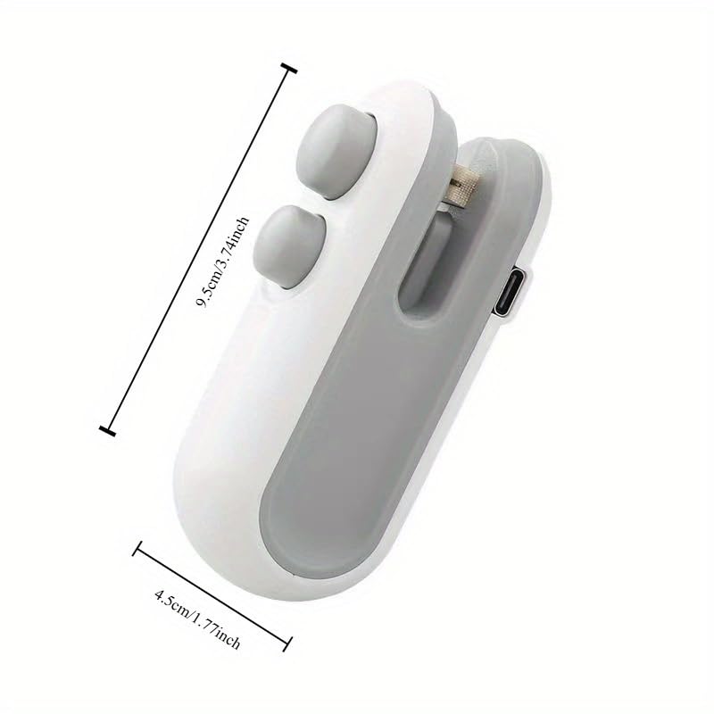 Hnjugfe Sealing Machine Small Hand Pressure Type Household USB Rechargeable Sealer Mini Portable Snacks Plastic Bag Heat Sealing Machine Magic Machine