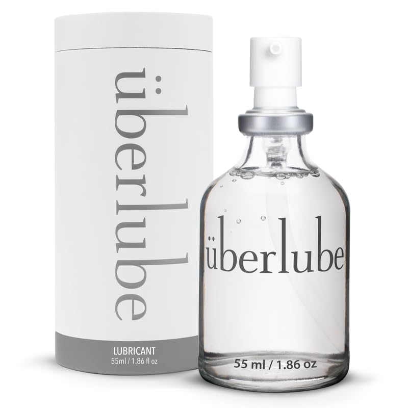 Uberlube Silicone Lube - Unscented Silicone Lubricant Personal Lubrication - Latex-Safe Sex Lube Liquid for Couples, Flavorless, Zero Residue Anal Lube, Works Underwater