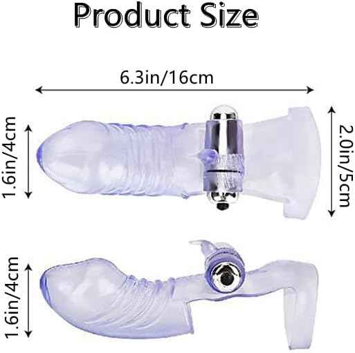 Finger Sleeves Vibrator G-spot Clit Massager Stimulator, Female Lesbian Bullet Vibration Masturbator Sex Toys, Vagina Orgasm Anal Adult Erotic Sex Toys for Women Couples (A)