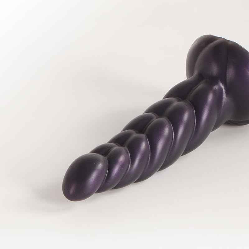 Lossless 4 Inch Ribbed Dildo Unicorn Design Small
