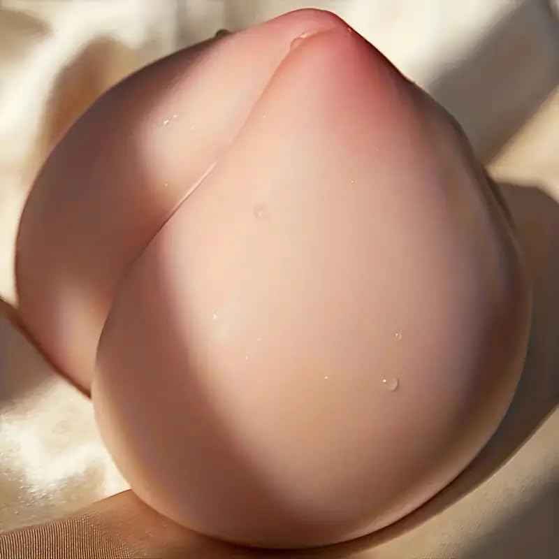 Peach Shape Male Masturbator Adult Sex Toys for Men, Male Masturbator Sex Dolls with Anal Textured Channel, Portable Silicone Pussies Masturbation Cup Adult Sex Toys for Men Penis Glans Trainer