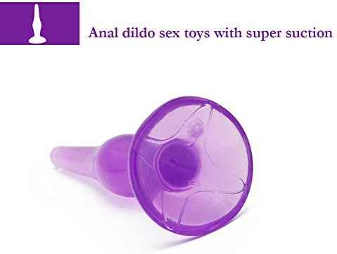YiFeng 6PCS Anal Trainer Kit Butt Plugs Beginner Set Silicone Prostate Massager (Purple)