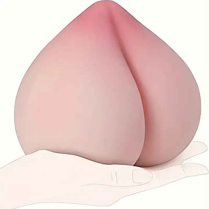 Peach Shape Male Masturbator Adult Sex Toys for Men, Male Masturbator Sex Dolls with Anal Textured Channel, Portable Silicone Pussies Masturbation Cup Adult Sex Toys for Men Penis Glans Trainer
