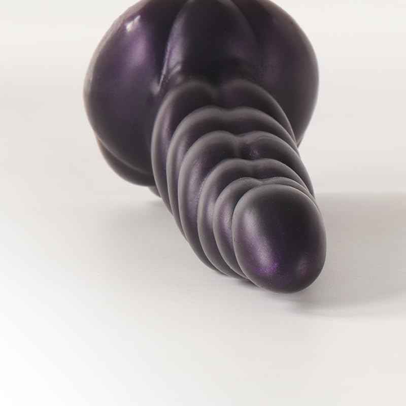 Lossless 4 Inch Ribbed Dildo Unicorn Design Small