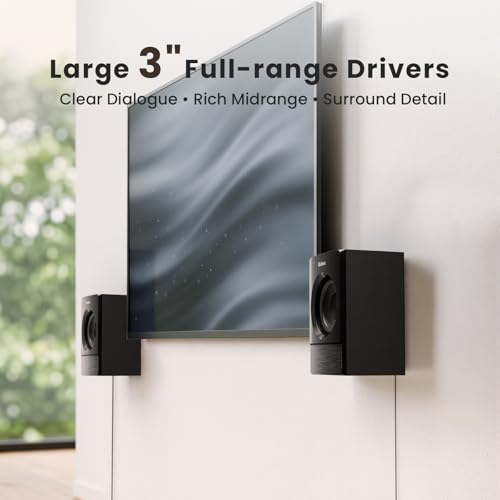 Bobtot Home Theater Surround Sound System for TV - 6.5inch Subwoofer 800W Peak Deep Bass 5.1 Wired Satellite Speakers Audio Stereo Systems Support ARC Optical Bluetooth Aux Input