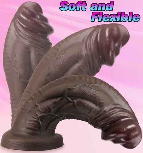 13 Inch Girth Huge Thick Dildo Sex Toys - 12 inch Long Dual-Layer Silicone Big Dildos Lifelike Giant Dildo for G Spot and Anal Hands Free Play, Big Adult Penis Sex Toys for Women Men Advanced Player