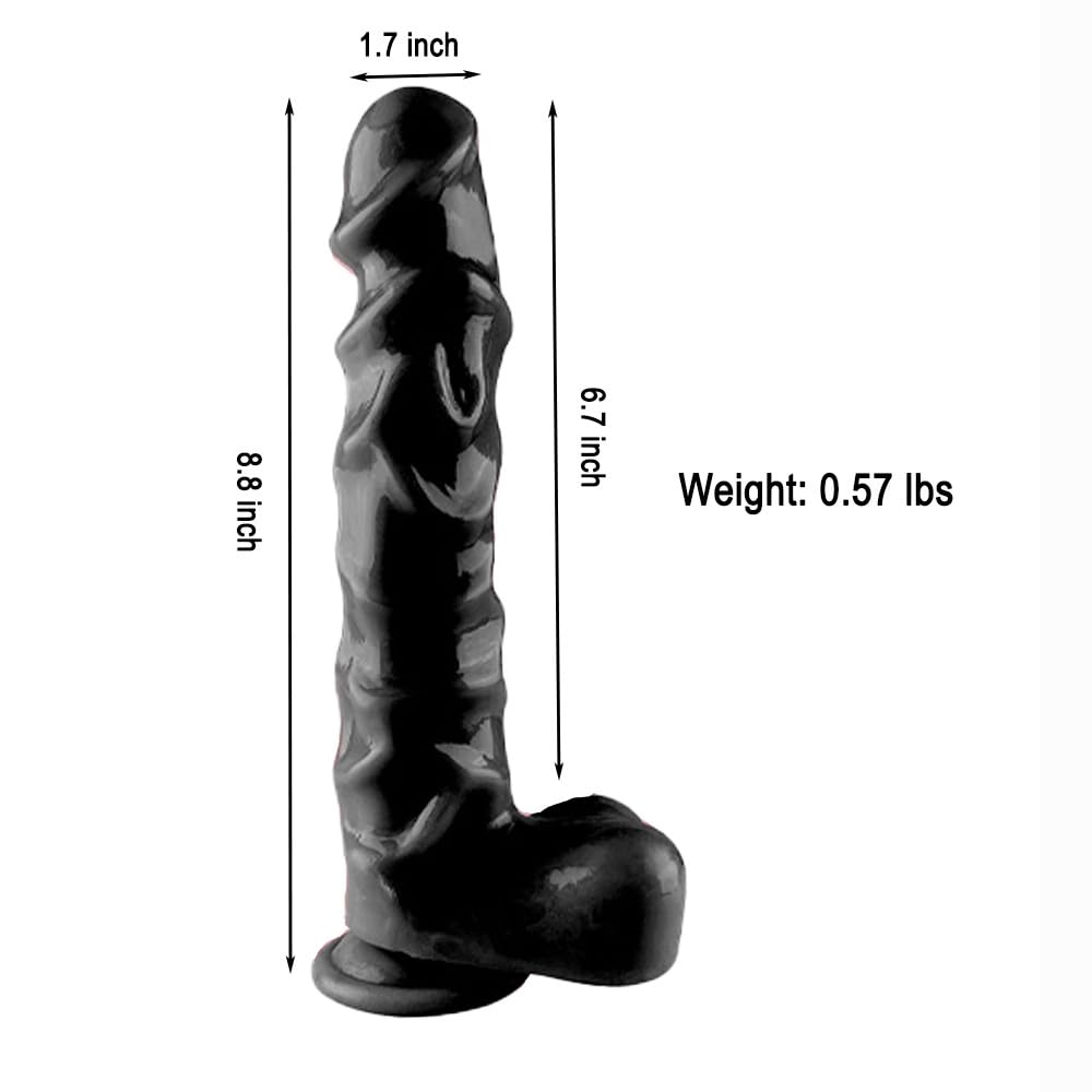 8.8 Inch Realistic Dildo,Lifelike Men Penis with Strong Suction Cup Adult Sex Toy for Women/Men/Gay,Silicone Dildos Stimulation Vaginal G-Spot and Anal