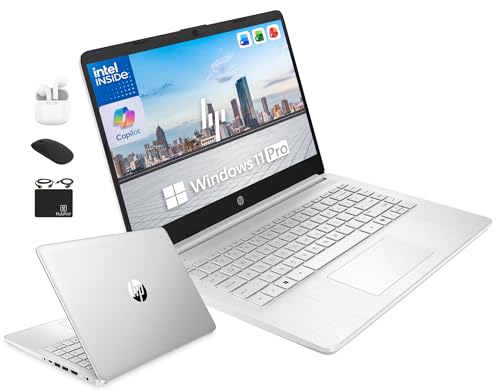 HP 14-inch Laptop Computer Intel Quad-Core 4GB RAM 628GB Storage