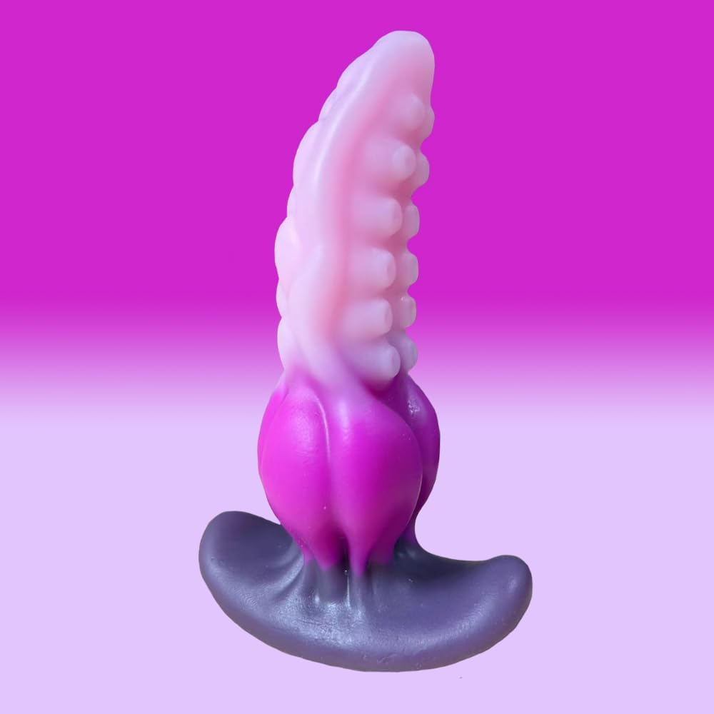 Tentacle Butt Plug with Big Knot,Liquid Silicone Anal Plug with Bumps,Wearable Monster Adult Sex AnalToy,Fantasy Sex Gifts,S&M Anal Trainer Masturbation for Men Women Lesbian Gay and Couples