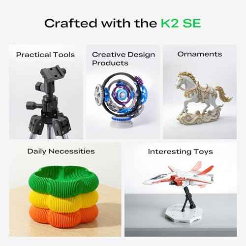 Creality K2 SE 3D Printer, 500mm/s High-Speed Printing, Support Multi Color 3D Printing Needs CFS, Solid Metal Build, Auto Leveling