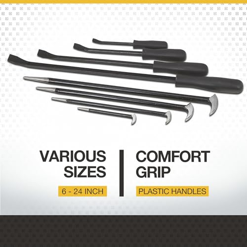 Klutch Pry Bar Set - 8-Pc.
