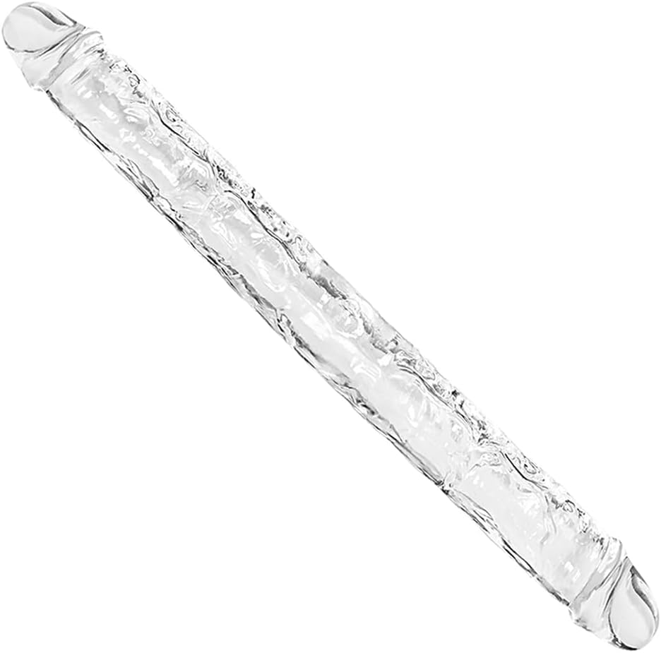 Umania Double-Ended Realistic Dildo Clear TPE Flexible