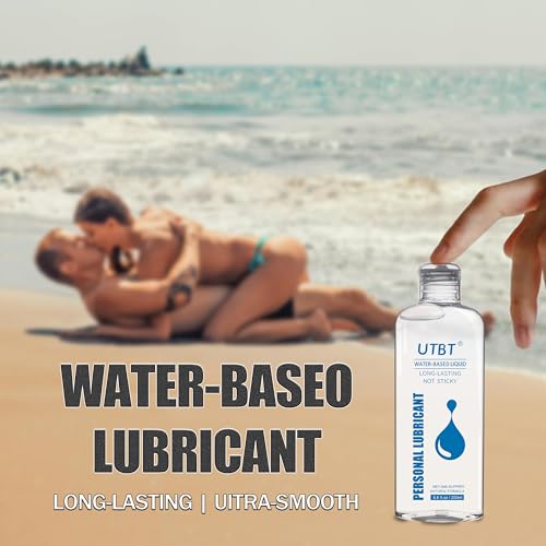UTBT Water Based Lube Personal Lubricants,Sex Lube Toy Friendly Natural Feeling Lube for Women Men and Couples Non-Staining 6.8 Fl Oz