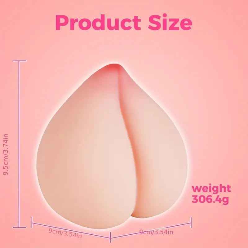 Peach Shape Male Masturbator Adult Sex Toys for Men, Male Masturbator Sex Dolls with Anal Textured Channel, Portable Silicone Pussies Masturbation Cup Adult Sex Toys for Men Penis Glans Trainer