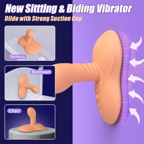 Prostate Massager Anal Dildo Anal Toys, BEISAR Grinder Butt Plug Male Sex Toys for Men Women Sex Toy Adult Toys 9 Vibrating 3 Thrust, Anal Plug G Spot Ride Strapless Strap-On Dildo New