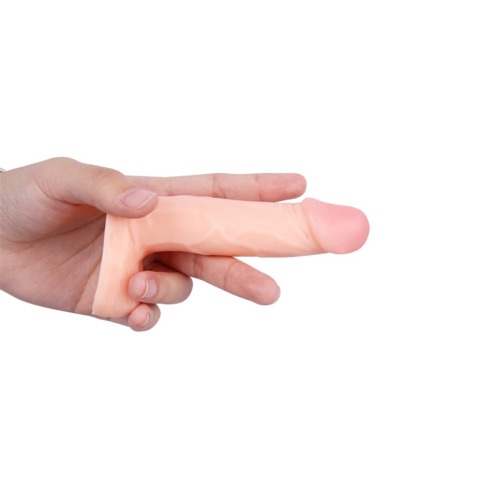 4 Inch Realistic Mini Dildo,Beginner Anal Plug,Soft Dildo with Curved Shaft and Balls,Adult Sex Toy Women Men Couples.Experience Multi-Purpose Mini Style