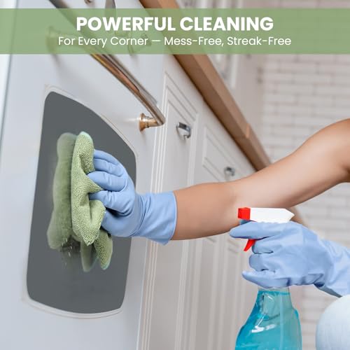 SIFANGKE Microfiber Cleaning Cloth, Lint-Free and Highly Absorbent Rags, Reusable Microfiber Towels for Car, Kitchen, Bathroom and Household Cleaning Supplies, 11.8"X11.8"