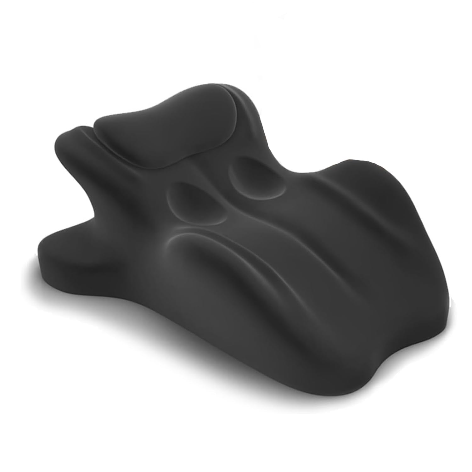 Mokvtz 27 Degree Couples Pillow for Couples Sweet Intimacy Pillows, Maintains Perfect 27 Angle Every Time, Firm Foam that Won’t Shift, Waterproof & Washable Cover (Black)