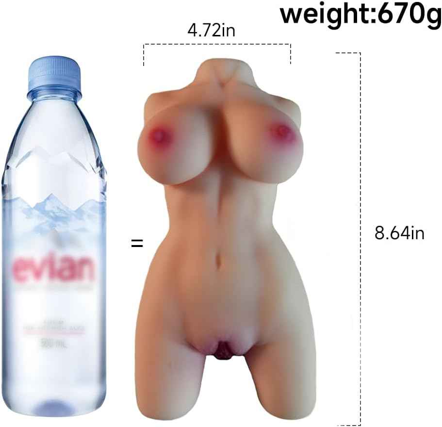 1.4LB Male Masturbator with Portable, TPE Small Sex Doll with Pussy Vaginal Anal,Adult Sex Adult Doll for Men with Boobs Butt Ass,Real Soft Dolls for Sex, Sex Toy for Men