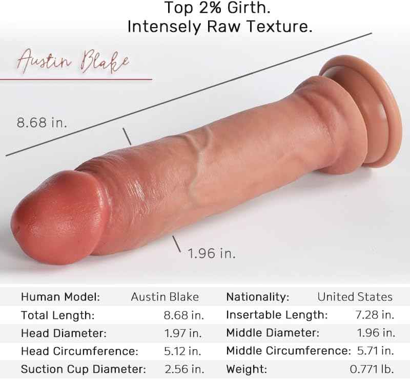 Lossless No.30 Realistic Silicone Dildo with Suction Cup 9-Inch