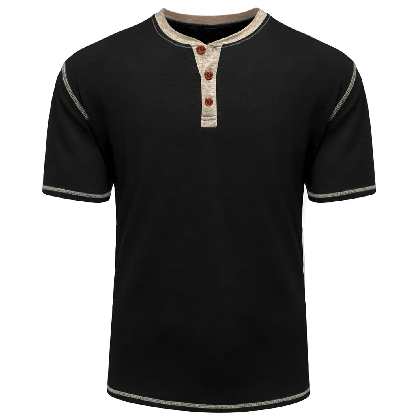 LOGEEYAR Men's Henley Shirts Short Sleeve Basic Casual Shirt Lightweight Button T-Shirts