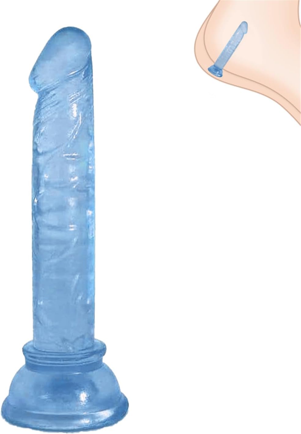 Generic Realistic Silicone Dildo Flexible Curved Shaft with Suction Cup