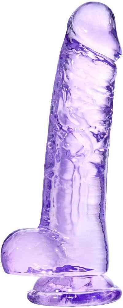 Umania Realistic Suction Cup Dildo 8.2in TPE Purple