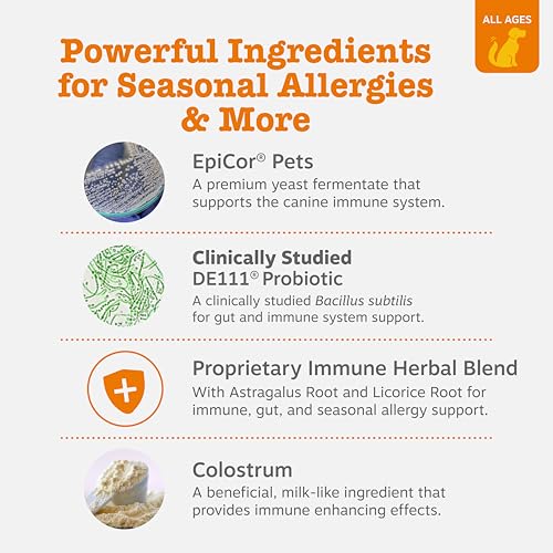 Zesty Paws Dog Allergy Relief- Dog Itching Skin Relief- Dog Probiotics for Itchy Skin and Itchy Ears- Dog Allergy Paw Relief- Dog Allergy Chews- Dog Itch Relief - Dog Skin Allergy Relief