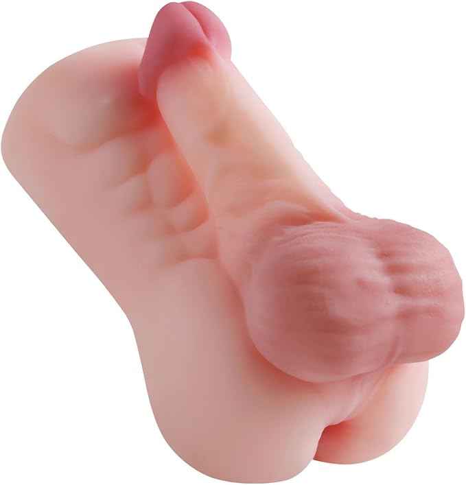 1.17LB Realistic Male Masturbator for Gay,TPE Sex Doll with Pocket Anal for Men,Lifelike Penis Stroker with Dildo Ass Butt,Male Anal Sleeve with Big Soft Balls,Adult Anal Sex Toy for Gay Masturbation