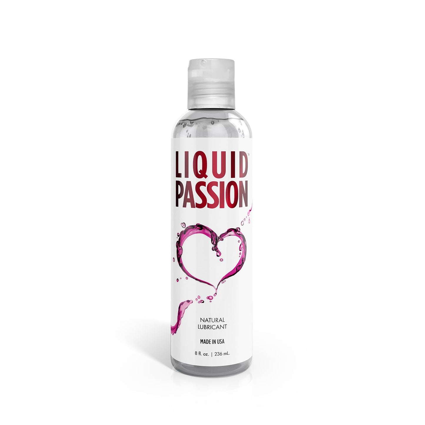 Liquid Passion Natural Water-Based Personal Lube, pH Friendly, Fragrance-Free & Hydrating, Safe for Toys & Condoms. Made in USA