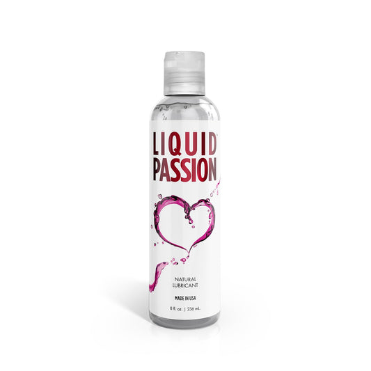 Liquid Passion Natural Water-Based Personal Lube, pH Friendly, Fragrance-Free & Hydrating, Safe for Toys & Condoms. Made in USA