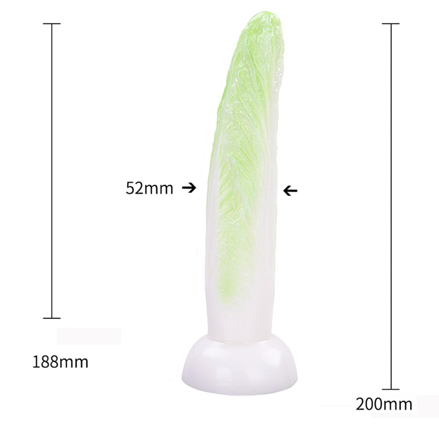 7.87 inch Corn Shape Soft Silicone Realistic Dildo with Strong Suction Cup Sex Toy Clitoral Dildo Anal Dildo Plug with Textures for Women Men