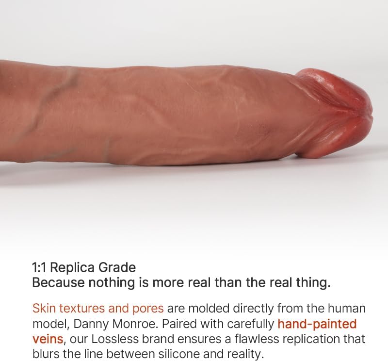Lossless Danny Monroe Ultra-Realistic Dildo Dual-Density Silicone 6.5 Inch