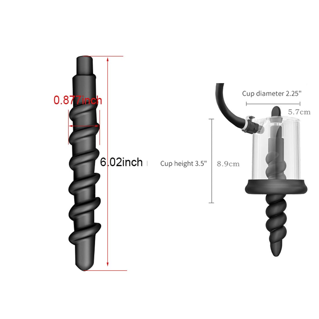 Electric Pump Anal Vacuum Pump, Automatic Pump Anal Plug Vaginal Pussy Dildo Pump Expander, Anal Beads Wand Pumps Enlarger, Prostate Massager Stimulator Masturbator Adult Sex Toys