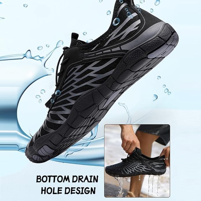 ELETON Barefoot Shoes Women Men Footwear, Wide Toe Box Hiking Zero Drop Non-Slip Quick-Dry River Boat Pool Beach Water Shoes, Lightweight Swimming Running Walking Sneakers Unisex