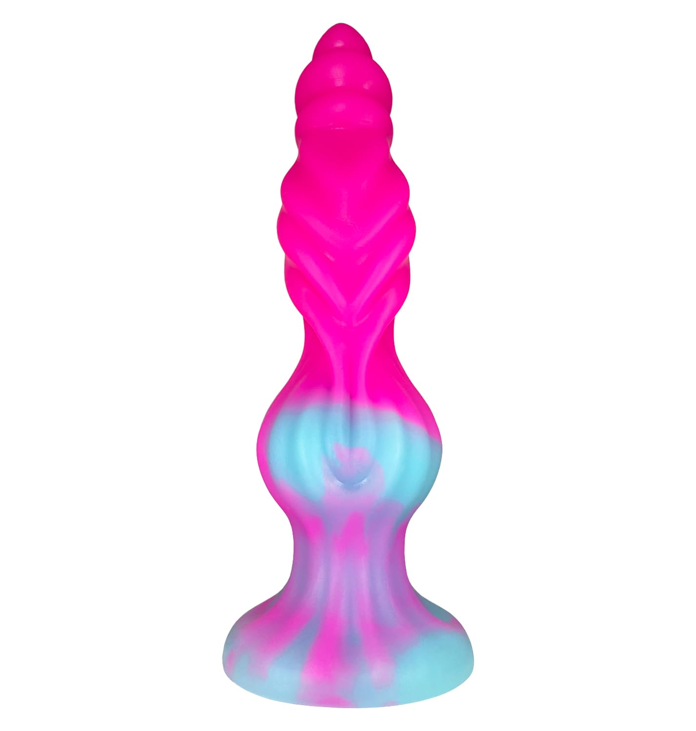 Fantasy Dragon Dildo Silicone Soft Anal Dildo for G Spot Vaginal Anal Play, 7.5 inch Realistic Monster Dildos with Big Knot, Pink Suction Cup Dildos Adult Sex Toys for Women, Men