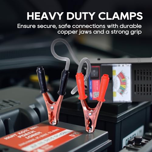 TOPDC 6V/12V Automotive Battery Load Tester 130 Amp 100-1000 CCA Car Battery Tester Alternator Tester for Car Truck RV Motorcycle Boat ATV