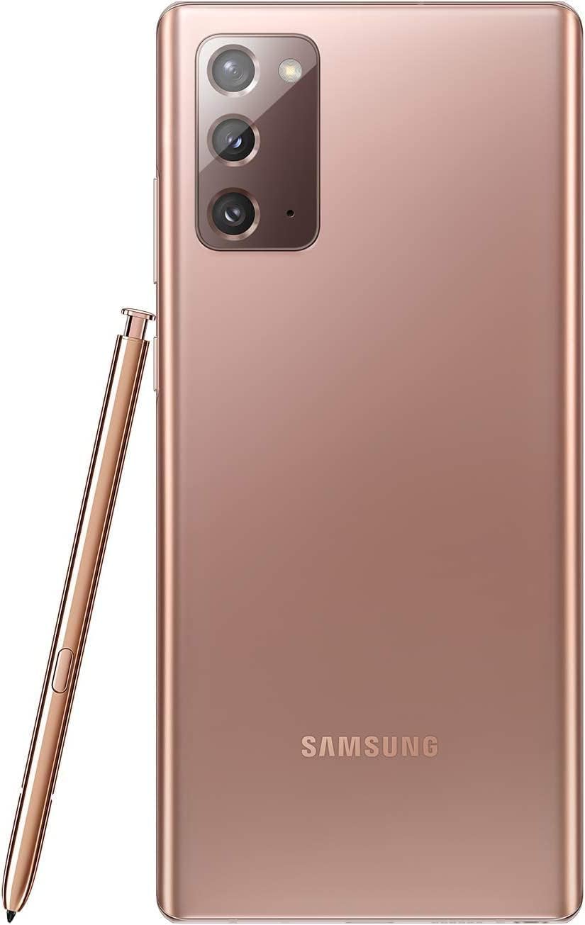 SAMSUNG Galaxy Note 20 5G (128GB, 8GB) 6.7" AMOLED+, Snapdragon 865, Global 5G Volte (GSM + CDMA) Factory Unlocked (AT&T, Verizon, Sprint, Metro) N981U (Renewed)