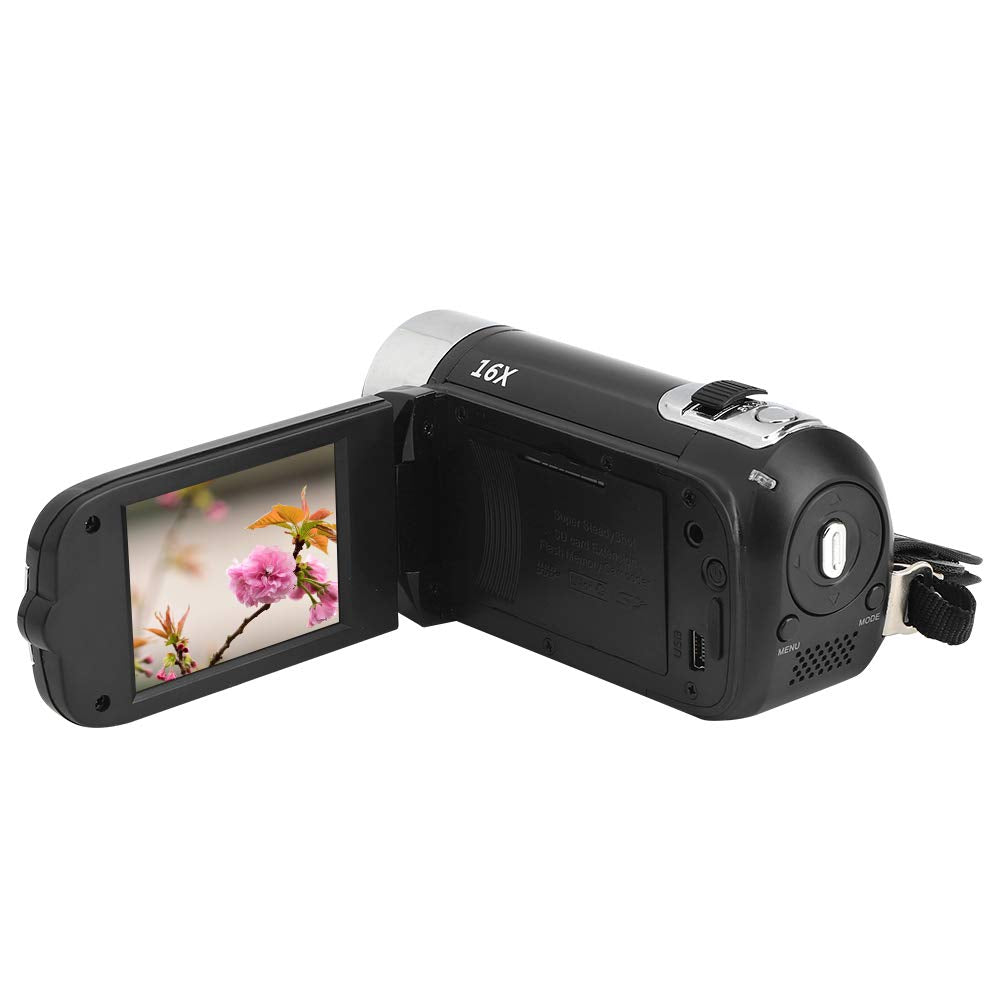 Focket 16X Digital Zoom Video Camera Camcorder, 2.7in LCD Screen 16MP Digital Camera Recorder 128GB Vlogging Camera, Video Recording Camcorder for Teens Beginners