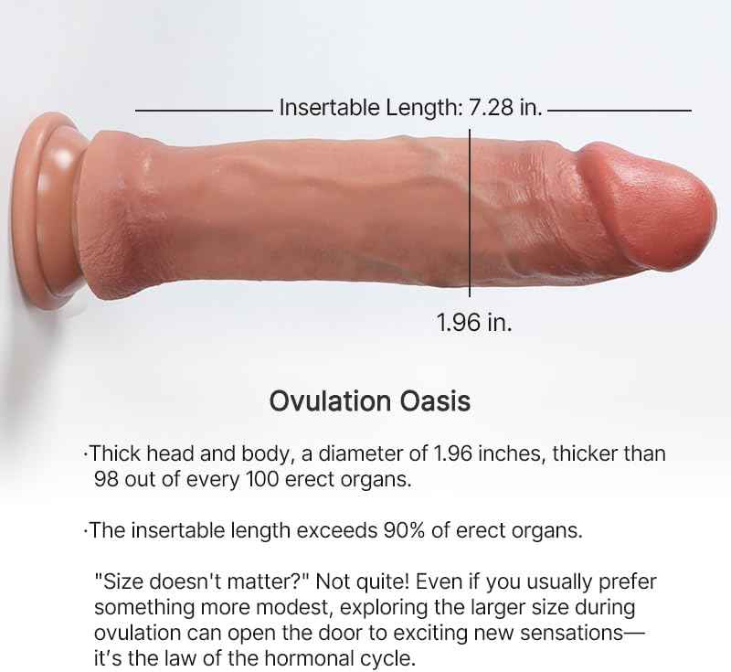 Lossless No.30 Realistic Silicone Dildo with Suction Cup 9-Inch