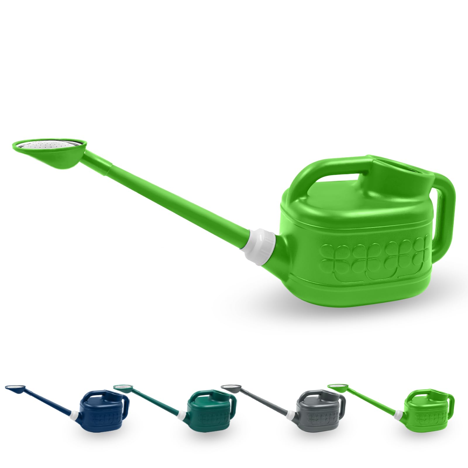 Watering Can, Garden Watering Can Outdoor, Plant Water Can with Removable Long Spout and Stainless Steel Sprinkler Head, Large Plastic Outdoor Watering Cans for Gardening Flower Plants