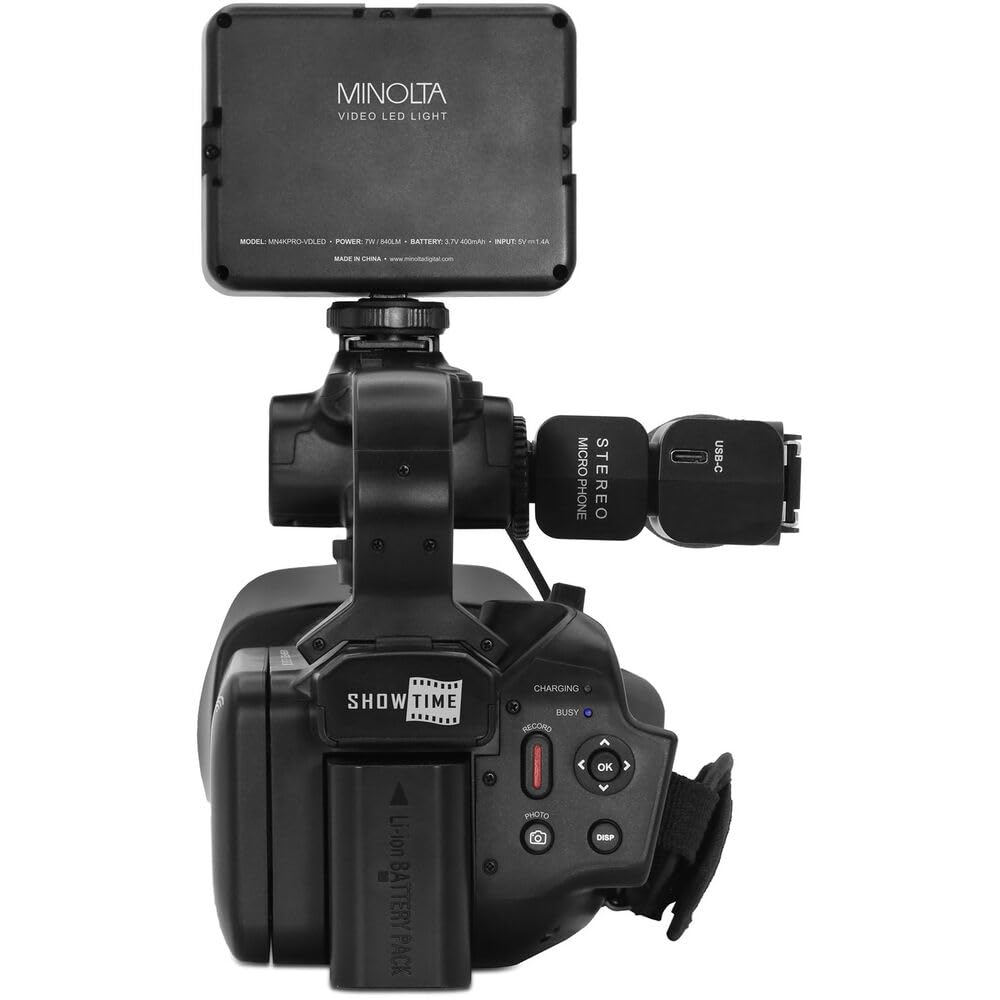 Minolta MN4KPRO 4K60FPS UHD 64 MP Autofocus Pro Camcorder Kit w/WiFi Bundle with 2X 128GB Memory Card + 72" Camera Tripod + USB Card Reader, SD/microSD + Corel Photo, Video, & Art Suite Deluxe