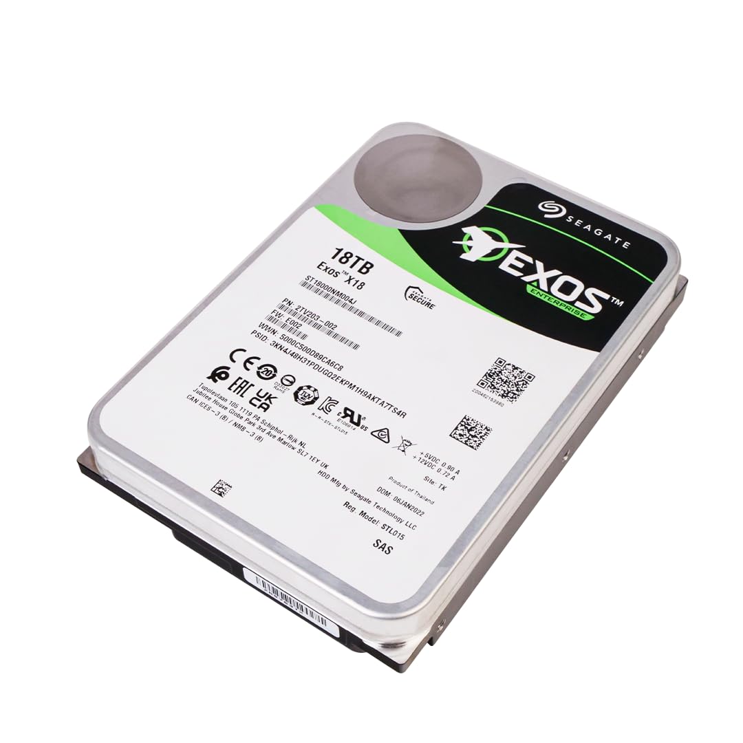 Seagate Exos Internal Hard Drive Enterprise HDD (Renewed)