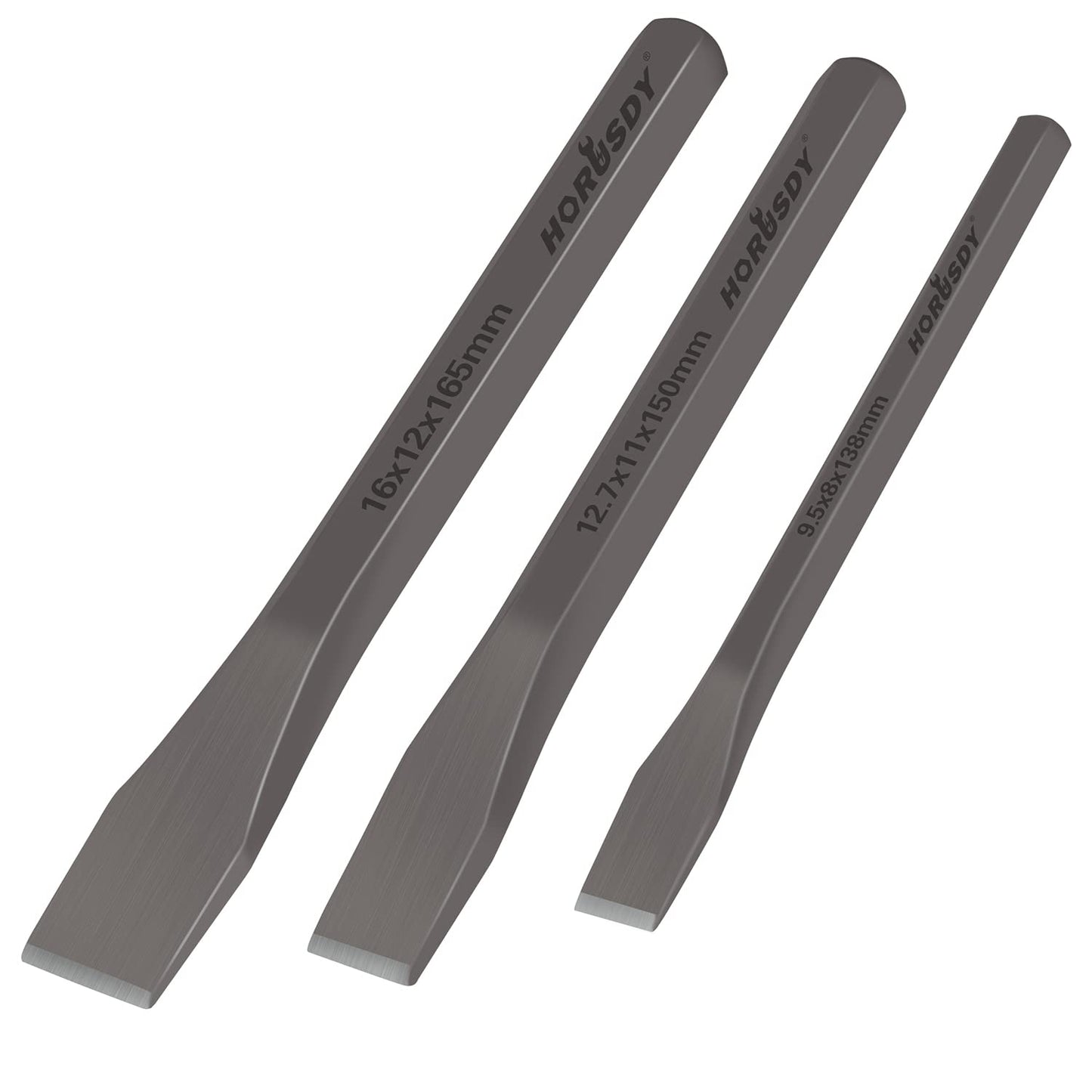HORUSDY 16-Piece Punch and Chisel Set, Including Taper Punch, Cold Chisels, Pin Punch, Center Punch
