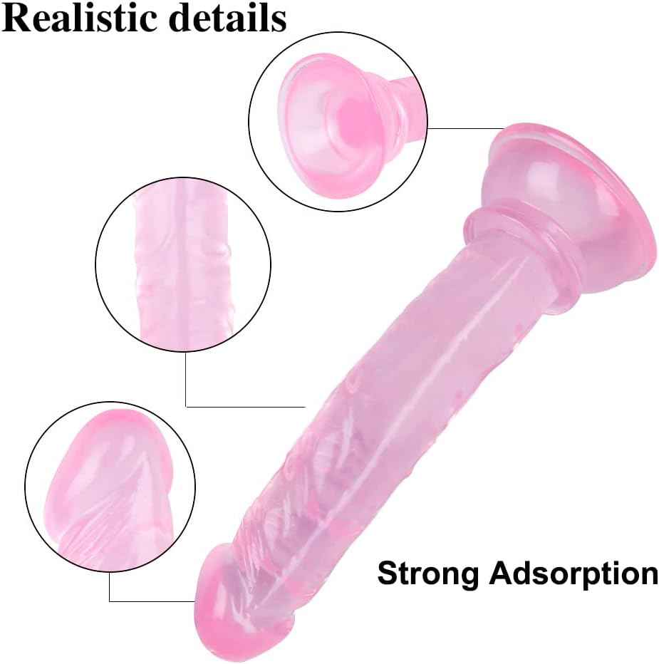 MenKouTA Realistic Dildo with Suction Cup Pink