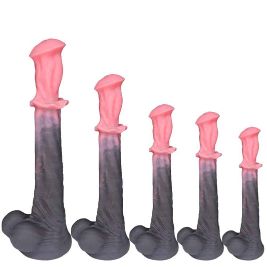 KSOCOEY 21.2" Giant Long Realistic Horse Dildo Monster Fantasy Animal Huge Knotted Anal Dildos with Petal Knot Large Suction Cup G Spot Butt Plug Adult Sex Toys & Games for Gay Men Women