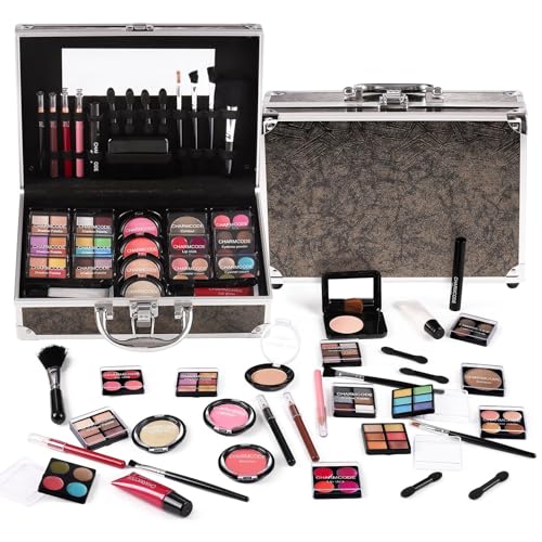 Complete Beauty Train Case with Makeup Kit
